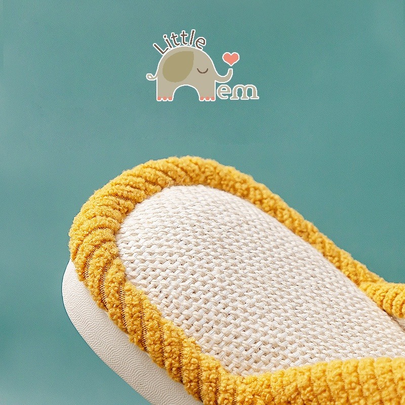 Dép đi trong nhà cho bé có đế chống trơn trượt _ Trang trí nơ bông