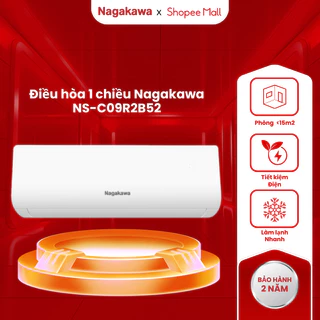 Điều hòa treo tường 1 chiều Nagakawa NS-C09R2B52, làm lạnh nhanh, tiết kiệm điện năng, bảo hành 2 năm