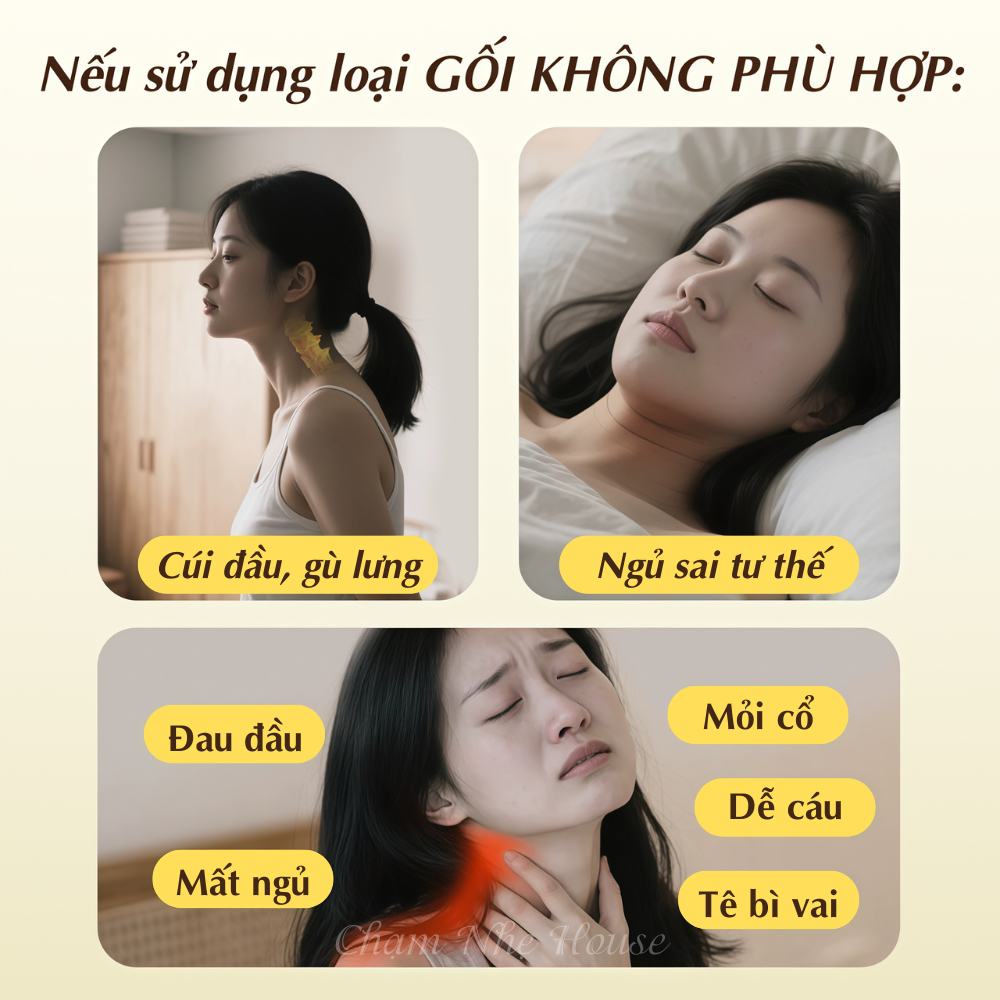 [Có Sẵn] Gối Kê Cổ Vỏ Hạt Kiều Mạch Nâng Đỡ Đốt Sống Cổ, Gối Công Thái Học Giảm Mỏi Vai Gáy Hỗ Trợ Ngủ Ngon Sâu Giấc
