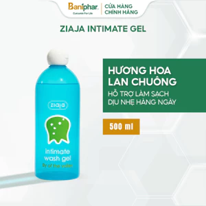 Dung Dịch Vệ Sinh Phụ Nữ Intimate Ziaja Ba Lan Giúp Dưỡng Ẩm, Khử Mùi 500ml tặng son dưỡng 10ml