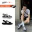 Giày Sandal Quai Chéo Nam Nữ Đi Học Unisex M8A1, Dép Quai Hậu Đế Phylon 4cm Nhẹ Êm Bền