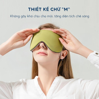 Bịt Mắt Ngủ 2 Mặt Nóng Lạnh Cao Cấp Che Sáng 100% – Mặt Nạ Ngủ Ngon Giảm Mỏi Mắt Sleep Mask Êm Ái