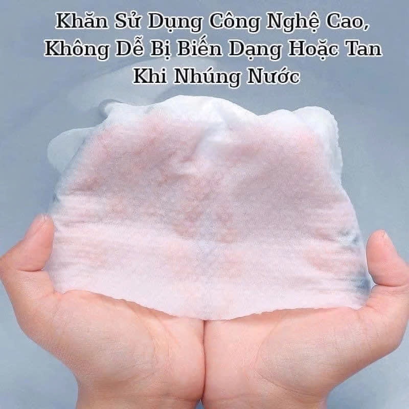 Khăn mặt khô đa năng dùng 1 lần lau khô, lau ướt - 40 khăn KT 200mm*200mm - Khăn lau mặt dùng một lần
