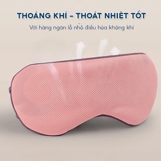 Bịt Mắt Ngủ 2 Mặt Nóng Lạnh Cao Cấp Che Sáng 100% – Mặt Nạ Ngủ Ngon Giảm Mỏi Mắt Sleep Mask Êm Ái