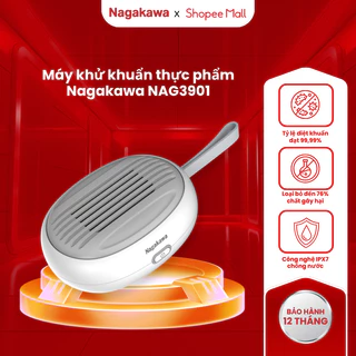 Máy khử khuẩn thực phẩm Nagakawa mini NAG3901, 2 chế độ khử khuẩn, bảo hành 12 tháng