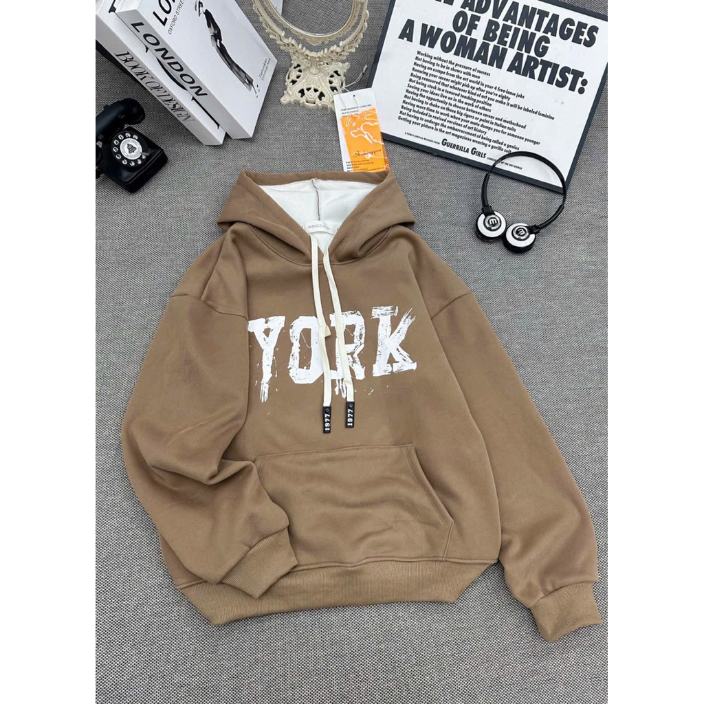 Áo Hoodie Lót Lông Nhung 40-68kg, Chất Dầy Đẹp