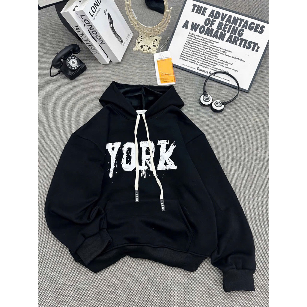 Áo Hoodie Lót Lông Nhung 40-68kg, Chất Dầy Đẹp