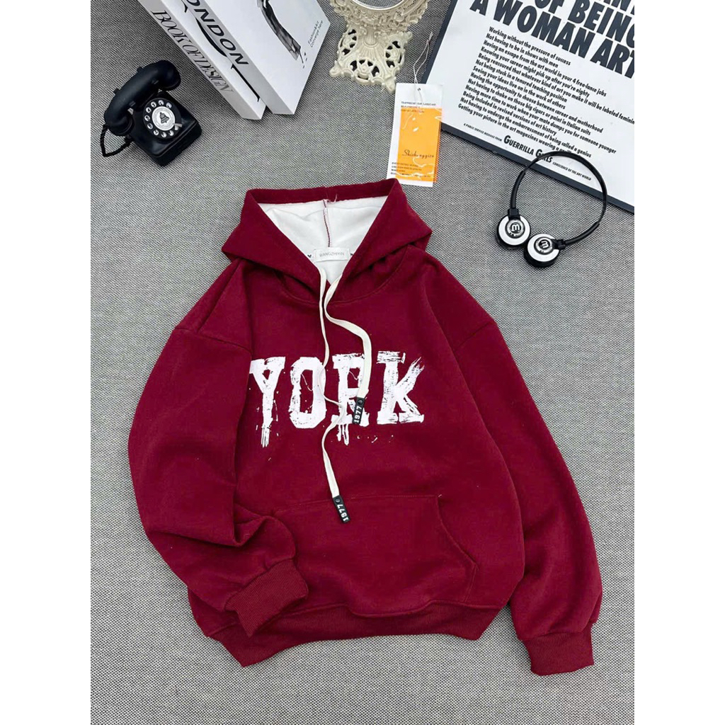 Áo Hoodie Lót Lông Nhung 40-68kg, Chất Dầy Đẹp