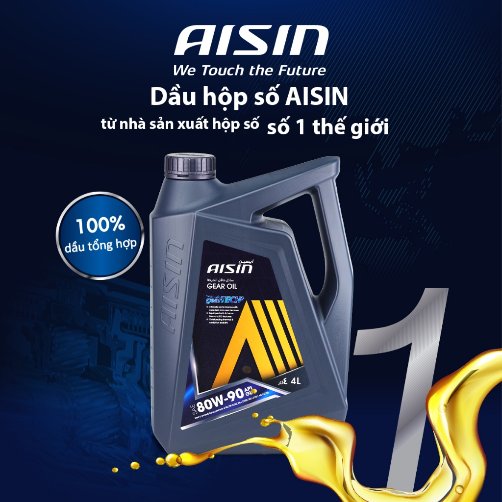Nhớt Hộp Số Thường AISIN GSL58094P 80W-90 GL-5 Geartech+ 4L -