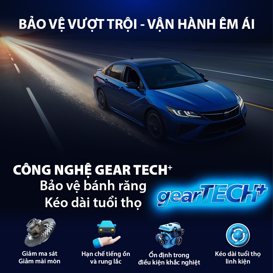 Nhớt Hộp Số Thường AISIN GSL58094P 80W-90 GL-5 Geartech+ 4L -
