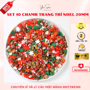 Set 10 Charm 10mm 20mm Treo Decor Cây Thông Noel Trang Trí Nhà Cửa DIY YEN Store