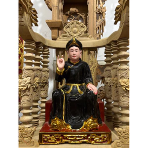 Tượng bà chúa then gỗ mít size nhỏ