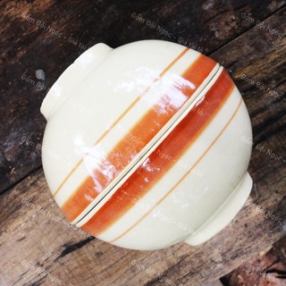 Chén Gốm Chỉ Nâu Ăn Cơm Size 11cm/12cm Lò Ga Dày - Gốm Xưa Lái Thiêu Cho Người Hoài Niệm