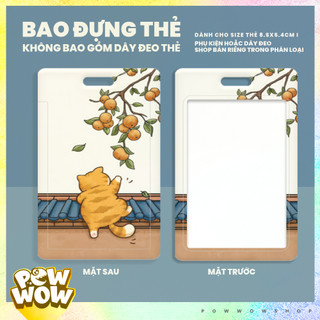Bao Đựng Thẻ Nhân Viên Nhựa ABS Phong Cách Hoạ Tiết Thú Cưng Mèo Cat Parody Tranh Painting (The Artist)