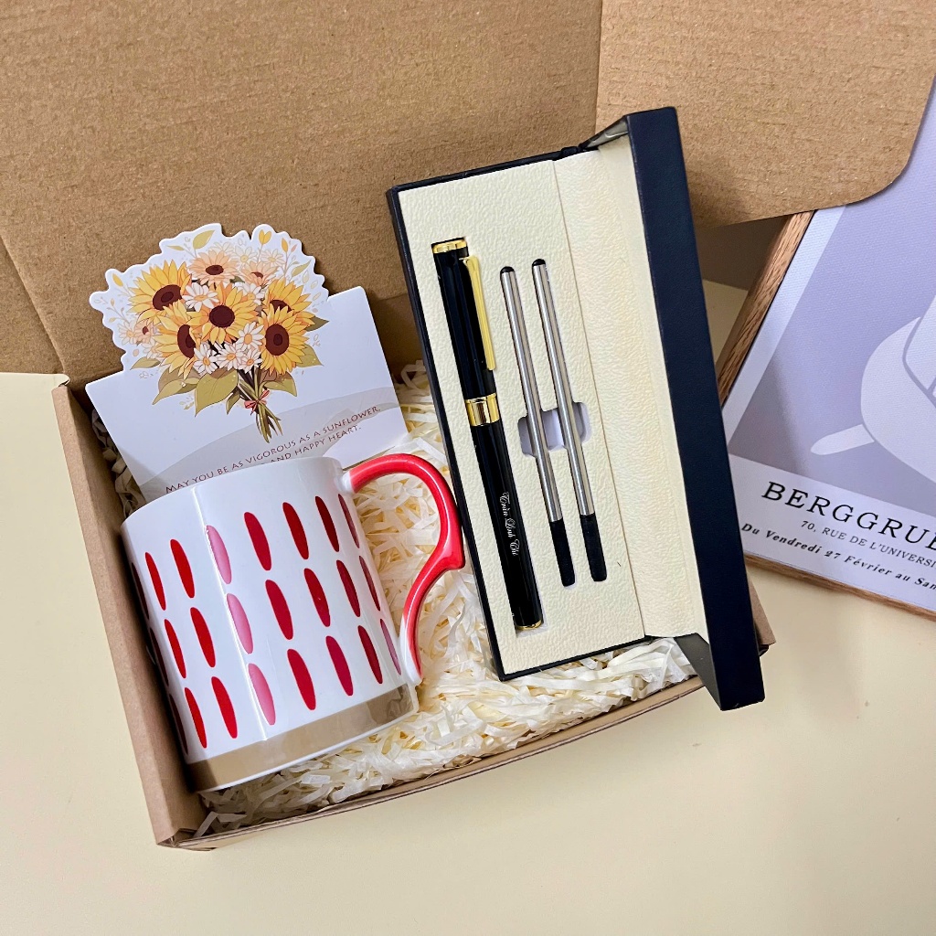 Set quà 20/11 bút kí cốc sứ KHẮC TÊN BÚT THEO YÊU CẦU phù hợp làm quà tặng bạn bè, thầy cô giáo