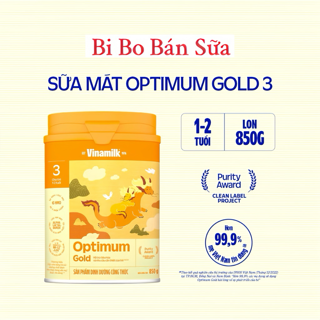 Sữa Bột Vinamilk Optimum Gold Số 3 Lon - 850g