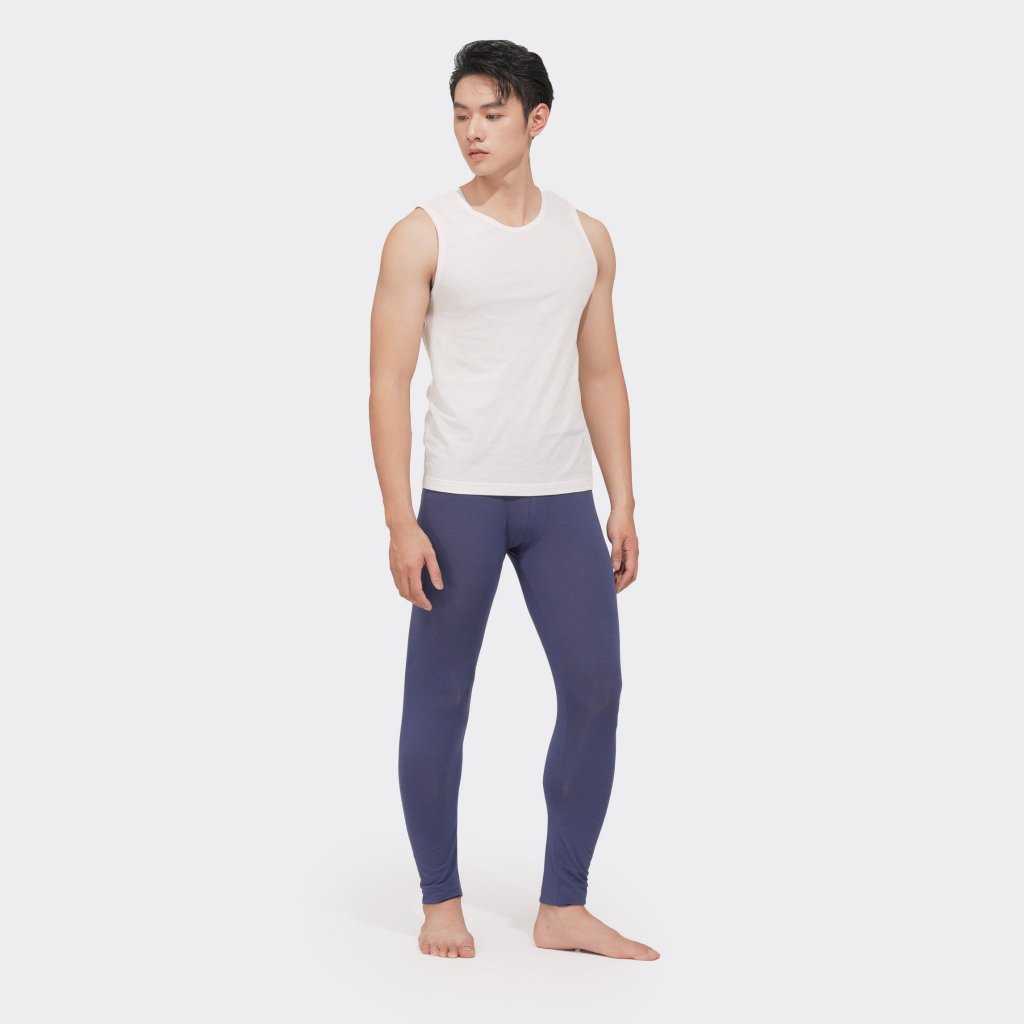 Quần Giữ Nhiệt Nam Xanh Than Insidemen Super Skinny Co Giãn Thoáng Mát IIP005EDP01