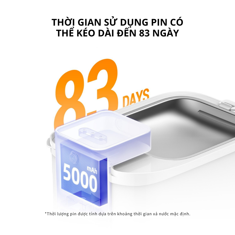 [New 2026] Máy Lọc Nước Cho Mèo, Cho Chó Dùng Pin Petkit EverSweet Max 2 Kết Nối App Bát Inox 304 dễ dàng vệ sinh