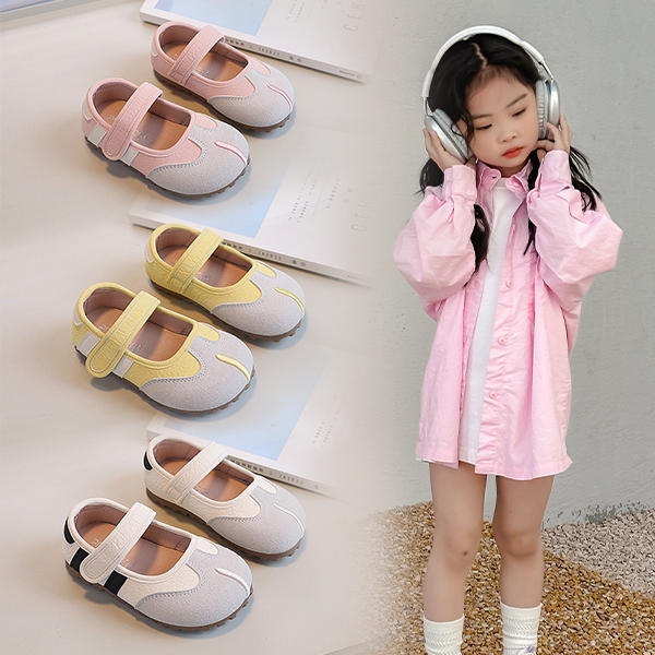 Giày bé gái phiên bản Hàn Quốc của giày búp bê Mary Jane bao đầu công chúa
