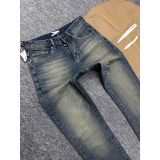 Quần jean nam wash sáng form slim fit cao cấp – phối họa tiết sau túi – phong cách streetwear cá tính
