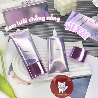 [HEXZE] Kem Lười Chống Nắng Nâng Tone Hexze Vỏ Tím, SPF 50 PA+++ Dạng Tuýp Dưỡng Ẩm, 50g