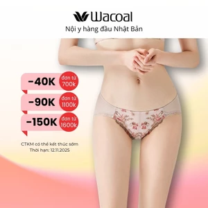 Quần lót Wacoal IES2398 ren thêu, đáy lót cotton - ES2398