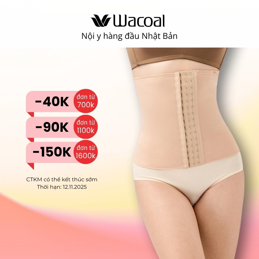 Đai nịt bụng Wacoal IWN125 gen nip siết eo corset 4 xương - WN125