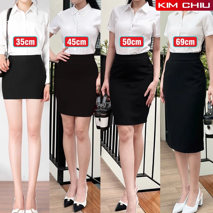Chân Váy Ôm Công Sở Có 2 Túi Chéo, Dáng Dài, Cạp Cao, Chân váy Bút Chì Xẻ Sau, Vải Tuyết Mưa Cao Cấp, Tôn Dáng Siêu Đẹp