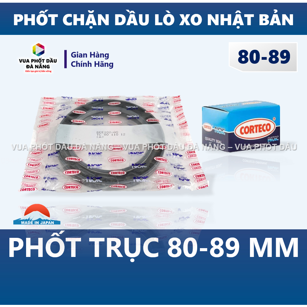 Phốt phớt chặn dầu nhớt trục 80-89 mm NOK NACTEC Nhật 80x100 80x105 ...