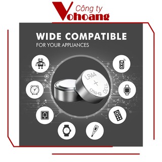 Pin Voniko LR44 / AG13 / A76 Alkaline thương hiệu Mỹ chính hãng, điện áp 1.5V, tương thích mọi thiết bị