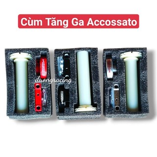 Cùm tăng ga nhôm ACCOSSATO Ốc ga nhưa - phụ tùng xe máy caoduongracing