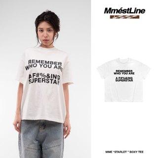 Áo thun MMESTLINE "STARLET" form Boxy chất liệu Premium Cotton in lụa Trame nổi và chìm