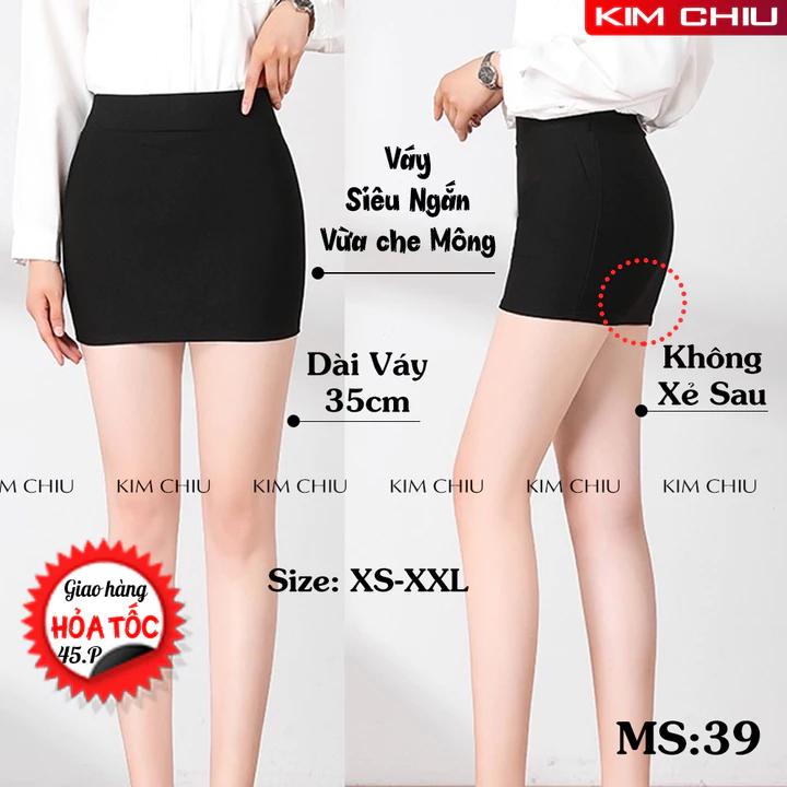 Chân Váy Ôm Công Sở Có 2 Túi Chéo, Dáng Dài, Cạp Cao, Chân váy Bút Chì Xẻ Sau, Vải Tuyết Mưa Cao Cấp, Tôn Dáng Siêu Đẹp