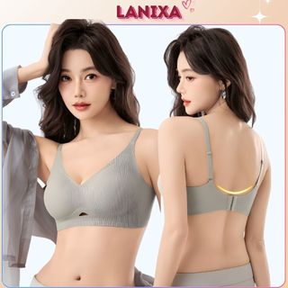 Áo lót bra nữ không gọng cao cấp đệm mút ôm ngực gom quả tạo khe bản to che mỡ không lộ viền A1289