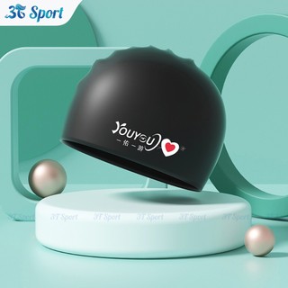 Nón bơi silicone cao cấp YOUYOU chống thấm nước tốt - Mũ bơi họa tiết giúp bảo vệ tóc khi bơi NB-HT