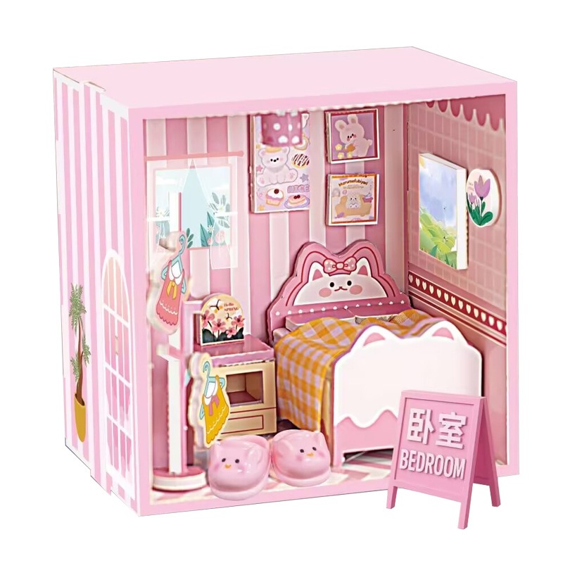 Bộ Đồ Chơi Ngôi Nhà Xếp Hình Lắp ráp 3D Bộ Mô Hình Giấy 3D Thỏa Sức Sáng Tạo Dễ Lắp Ghép Tranh Ghép-Đồ Chơi PUKAPI