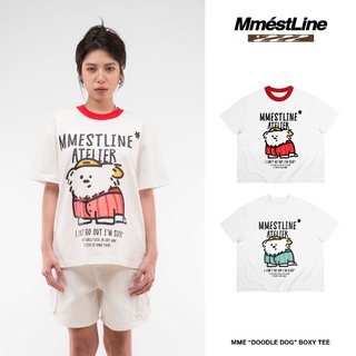 Áo thun MMESTLINE "DOODLE DOG" form Boxy in trame lụa vải Premium Cotton