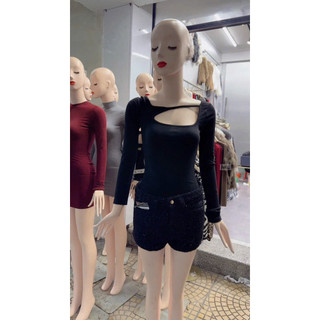 Áo body dài tay phối đồ gì cũng xinh xỉu