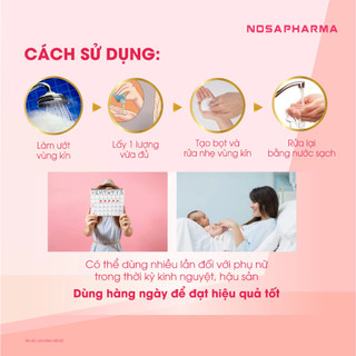Dung Dịch Vệ Sinh NOSA Queen - Làm Sạch, Kháng Khuẩn, Khử Mùi Hôi, Duy Trì Độ Ẩm, Ngăn Ngừa Viêm Nhiễm Nấm Ngứa