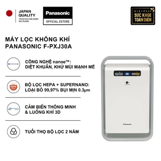 Máy lọc không khí Panasonic F-PXJ30A nanoe™ - Bộ lọc khử mùi Super nano - Hàng chính hãng