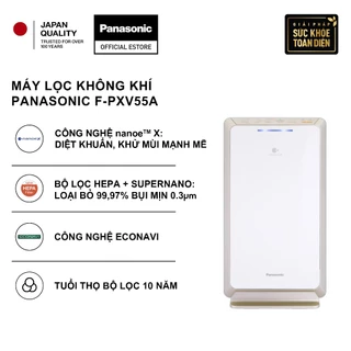 [NHẬP ELPN1T5P GIẢM 18% TỐI ĐA 1500K] Máy lọc không khí Panasonic F-PXV55A nanoe™ X - Bộ lọc HEPA - Hàng chính hãng