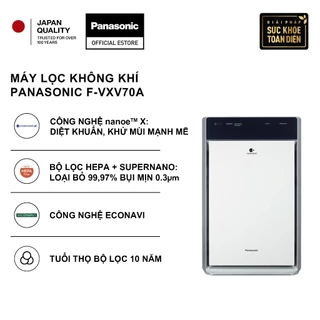 [NHẬP ELPN2TP GIẢM 18% TỐI ĐA 2000K] Máy lọc không khí Panasonic F-VXV70A nanoe™ X - Bộ lọc HEPA và Chức năng tạo ẩm