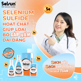 Dầu gội chống gàu Selsun 100ml. Sạch gàu, hết ngứa, nấm