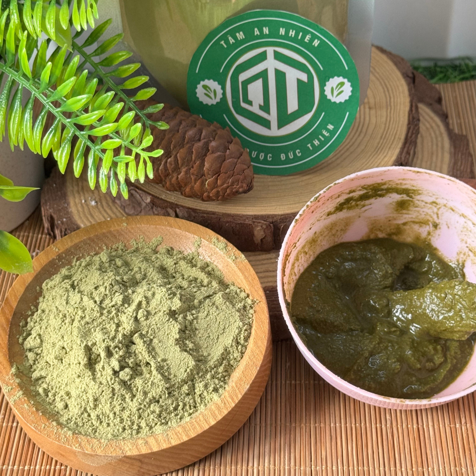 Bột Rau Má Đức Thiện (Mịn, Sạch, Thơm) - Làm Đẹp Da, Sáng Da, Bổ Sung Vitamin, Giảm Mun Thâm Nám