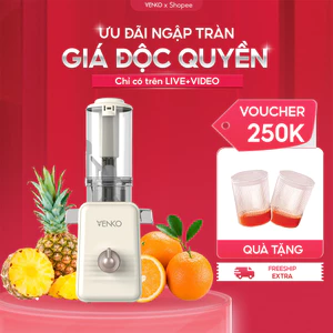 Máy Ép Chậm Venko SJ2093 1.75L: Công Suất 1800W Ép Kiệt 99%, Đa Năng 14 Trong 1 - Hàng Chính Hãng