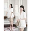 Set áo vest mix cvay xếp ly _Chamie Store