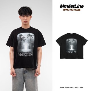 Áo thun MMESTLINE "Fire & Soul" form Boxy chất liệu Premium Cotton in lụa Trame