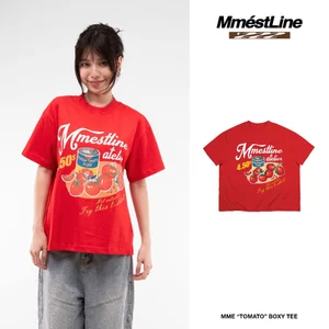 Áo thun MMESTLINE "TOMATO" form Boxy in trame lụa vải Premium Cotton