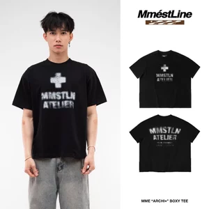 Áo thun MMESTLINE "ARCHI+" form Boxy chất liệu Premium Cotton in lụa Trame nổi và chìm