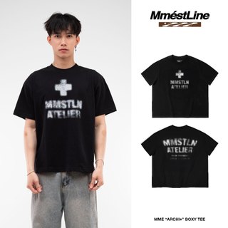 Áo thun MMESTLINE "ARCHI+" form Boxy chất liệu Premium Cotton in lụa Trame nổi và chìm